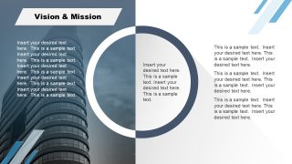 Corporate Annual Report Template of Vision Mission