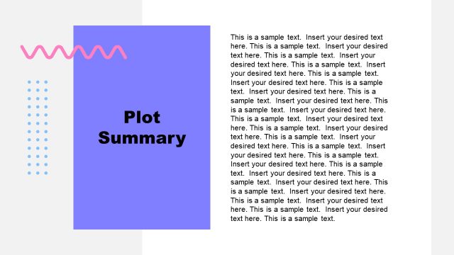 Plot Summary Book Report Template