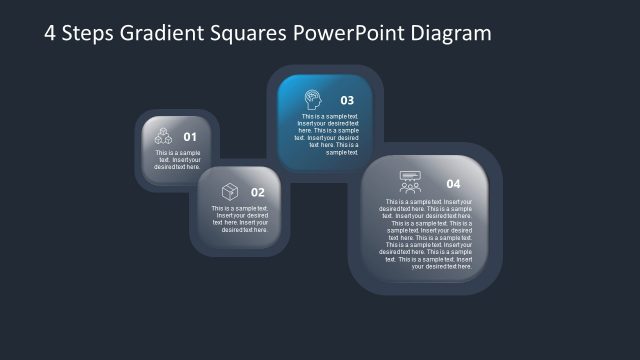 Gradient Squares Diagram Step 3 Template