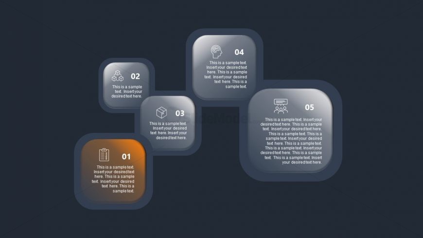 Template of Gradient Blocks Step 1 Diagram