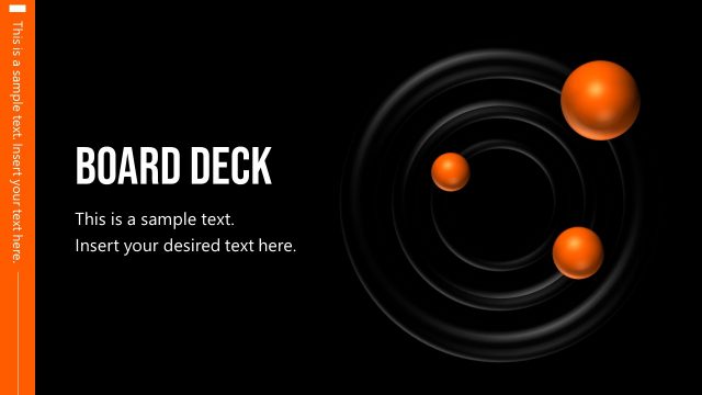 Orange Spheres Corporate Board Deck Template