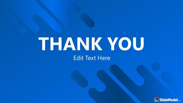 Thank You PowerPoint Die Cut Shapes Template