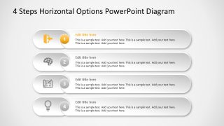 Agenda PowerPoint Option 1 Horizontal Template 