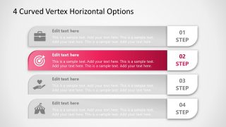 PowerPoint Option 2 4 Steps Diagram Template 