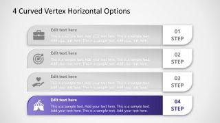 PowerPoint Option 4 4 Steps Diagram Template 