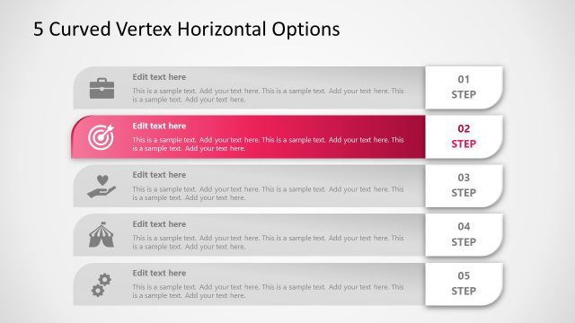 5 Elements PowerPoint Diagram Step 2