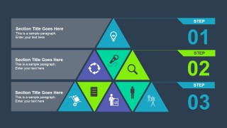 Segmented Pyramid Diagram with 3 Levels