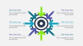 Arrows Pointing to the Center Diagram for PowerPoint