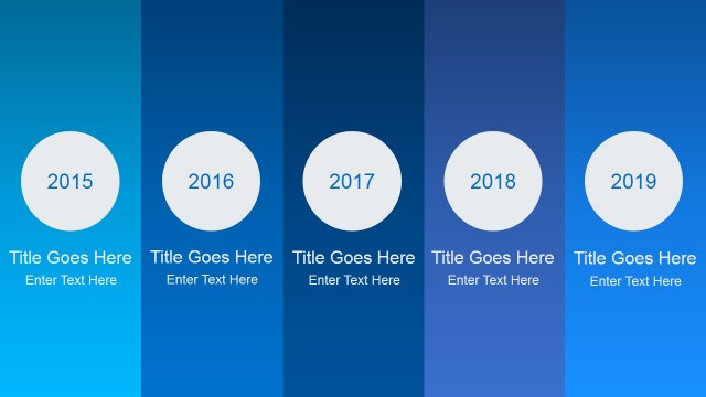 Animated Timeline for PowerPoint with Circles