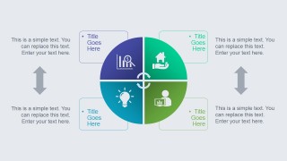 Circular Diagram & Quadrant for SWOT Analysis Presentations