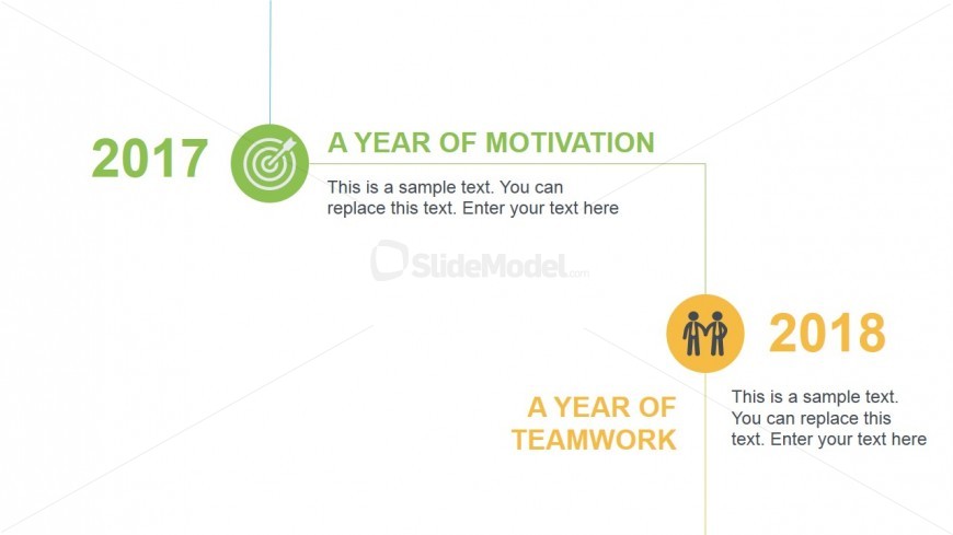 Flat Analysis Slide Design Timeline for Project Planning