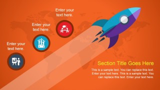 Animated Rocket PowerPoint Slide Design