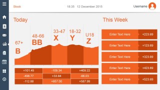 Today Dashboard Slide Design Orange Style