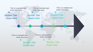 Animated Timeline Design for PowerPoint Right Arrow