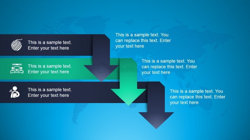 Animated Arrows Diagram for PowerPoint