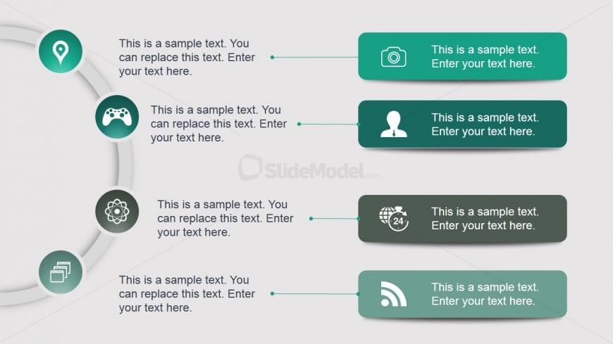 Semicircle Presentation Content Layout