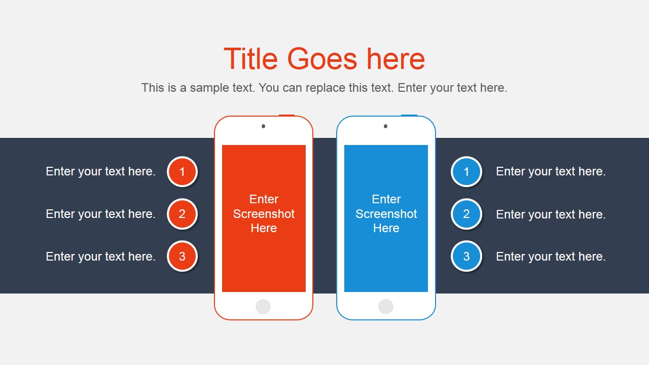 Smartphone Vector & Comparison Slide for PowerPoint - SlideModel