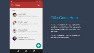 PowerPoint Email Inbox Android Materials Design UI Kit