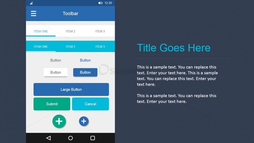 Editable UI Elements in Android Materials Design