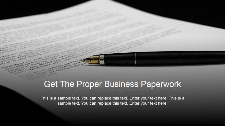 PowerPoint Background of Paperwork