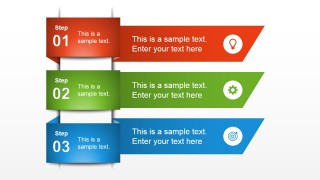 3 Steps Colorful Layout for PowerPoint