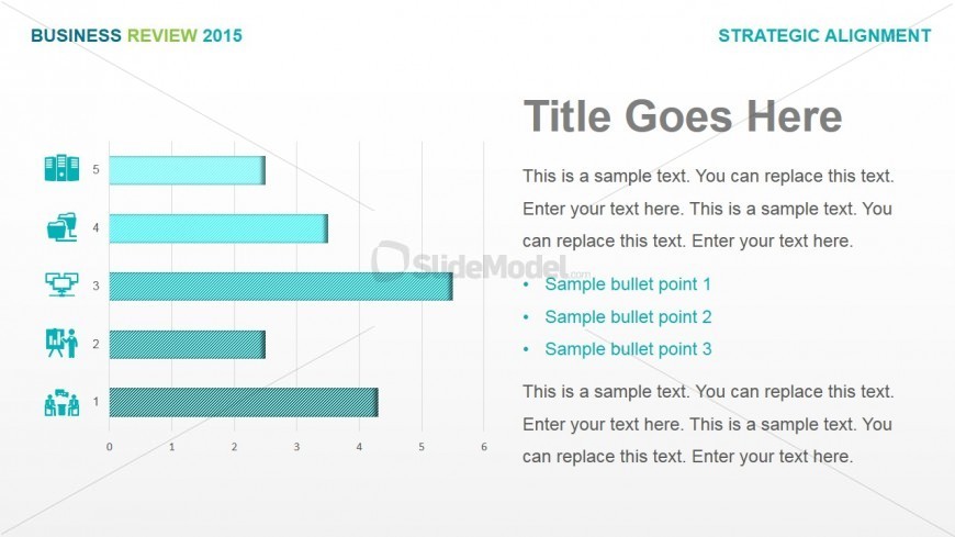 PowerPoint Horizontal Bar Chart with Clipart