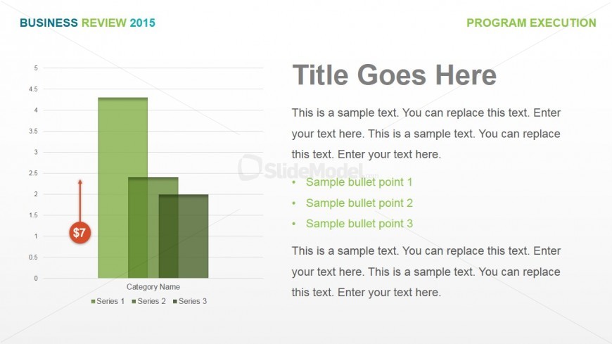 PowerPoint Data Driven Column Chart with Description