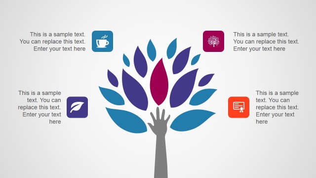Hand & Tree Illustration for PowerPoint