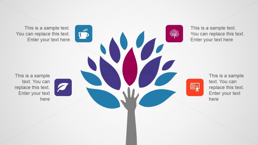 Hand & Tree Illustration for PowerPoint