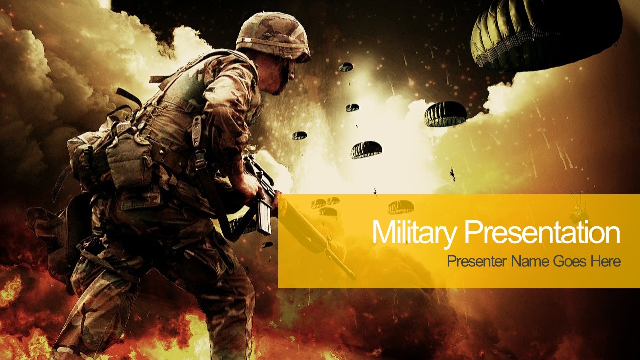 Generic Military PowerPoint Template SlideModel