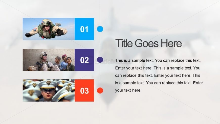 PowerPoint 3 Step Design for Military