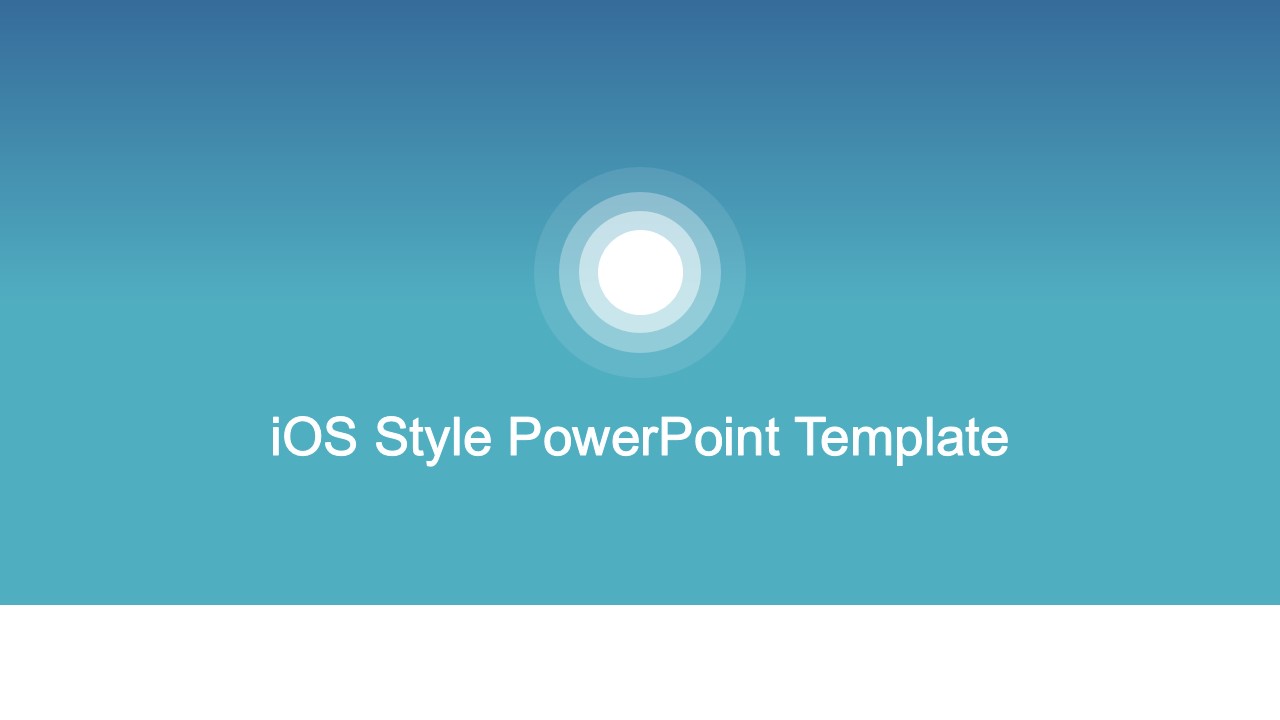 PPT Template Based on iOS Style