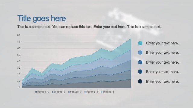 Stacked Line Chart Gradient Effect for PowerPoint