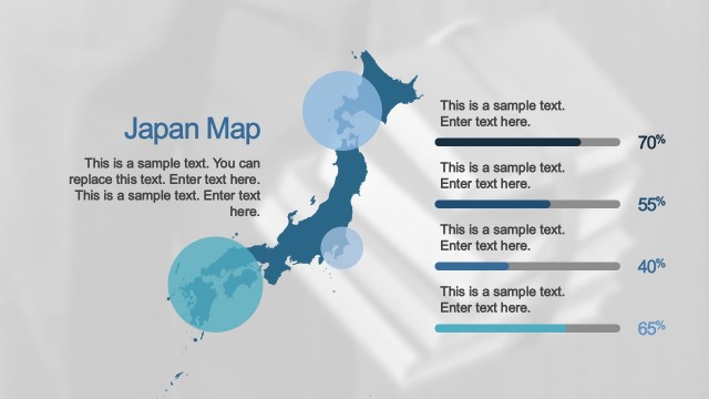 Country Map with Highlights for PowerPoint