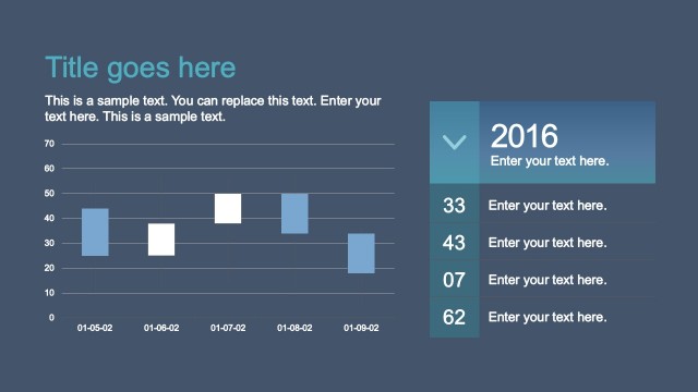 iOS Style Candle Chart for PowerPoint