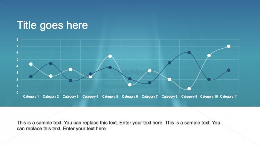 PowerPoint Line Chart Slide Design