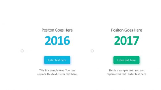 Simple Gradient Timeline Layout PowerPoint