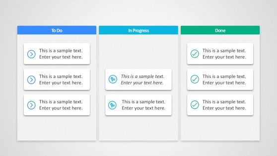 Kanban Point Templates 3 Step Kanban Process Board For Entrepreneurs