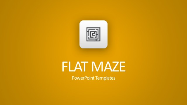 Flat Maze PowerPoint Diagrams