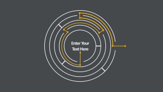 Creative Maze Diagrams In Gey Slides