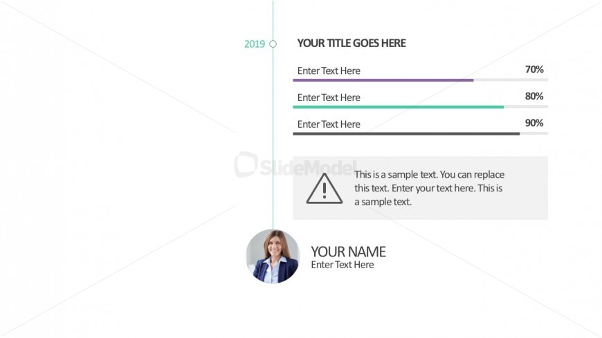 Flat Percentage Template With Image Holder