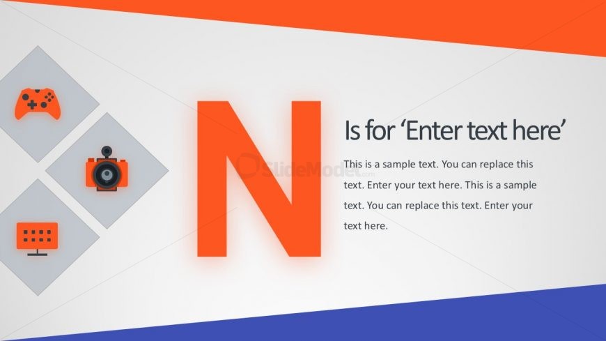 Colorful Letter Graohics PowerPoint