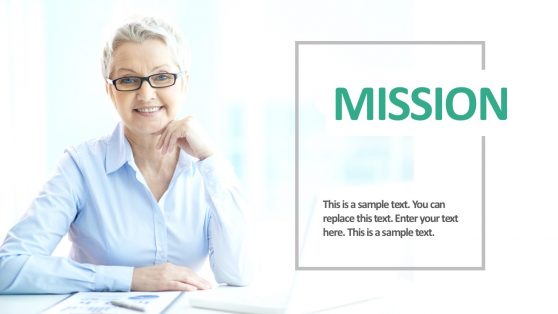 Company Mission PowerPoint Template Slide