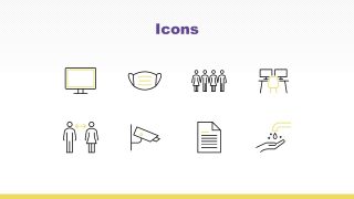 Returning to Work Plan Template - Slide Showing Icons