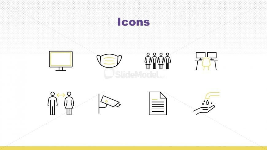 Returning to Work Plan Template - Slide Showing Icons