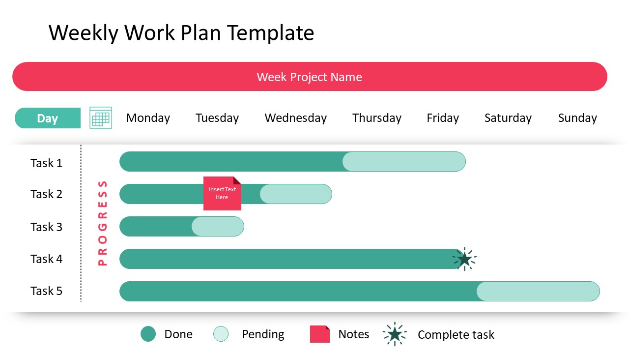 Weekly Work Plan Template SlideModel