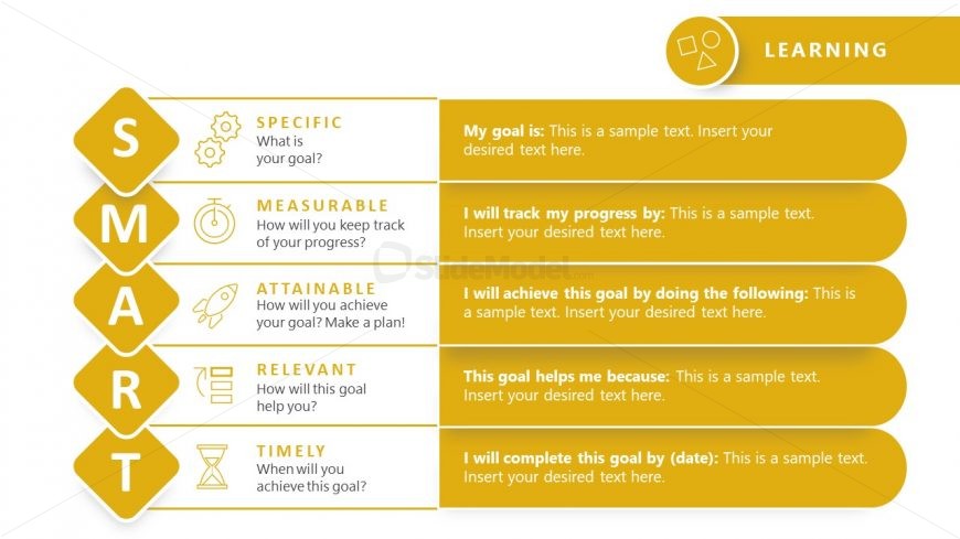 PPT Slide - Smart Goals for Learning & Growth Perspective