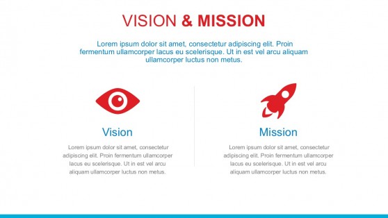 Vision Mission Template With PowerPoint Icons