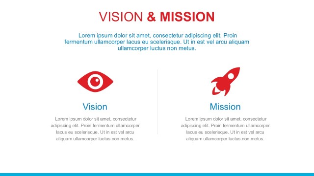 Vision Mission Template With PowerPoint Icons