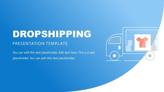 Editable Dropshipping PowerPoint Template Title Slide